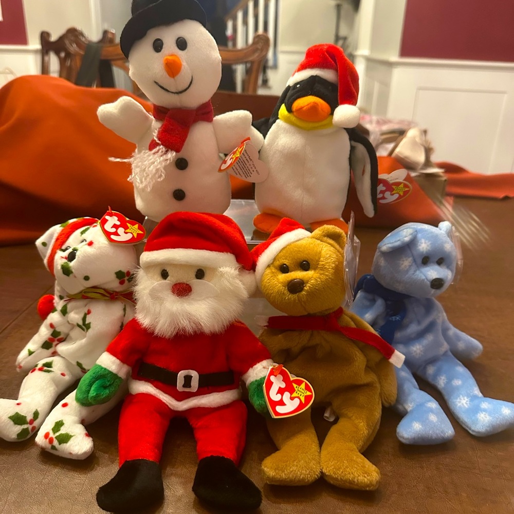 Ty beanie baby holiday bundle 2 with tag errors great deal check other listings